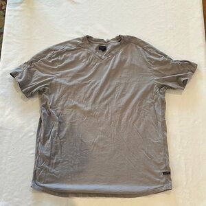 Goodman Brand Good Man Men's Gray V Neck‎ T tee Shirt XL EUC